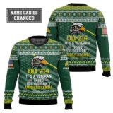 Hooktab US Army DD-214 It's A Veteran Thing You Wouldn't Understand - Custom Name And Rank Ugly Sweater