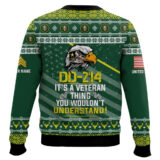 Hooktab US Army DD-214 It's A Veteran Thing You Wouldn't Understand - Custom Name And Rank Ugly Sweater