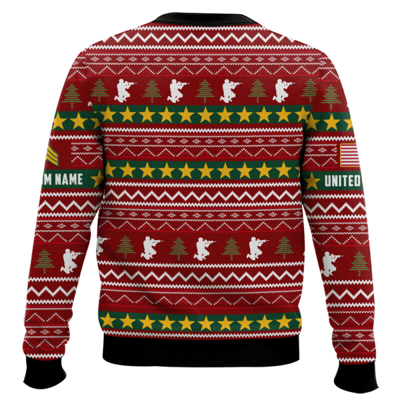 Hooktab US Army DD Form 214 - Custom Name And Rank Ugly Sweater Hooktab US Army DD Form 214 - Custom Name And Rank Ugly Sweater