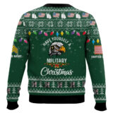 Hooktab US Army Have Yourself A Military Christmas - Custom Name And Rank Ugly Sweater