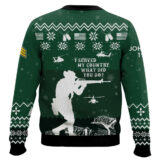 Hooktab US Army I Served My Country - Custom Name, Rank And Years Of Service Ugly Sweater