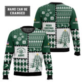 Hooktab US Army Merry Christmas Veteran - Custom Name And Rank Ugly Sweater