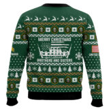 Hooktab US Army Merry Xmas Brothers And Sisters - Custom Name And Rank Ugly Sweater