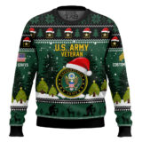Hooktab US Army Thank You God - Custom Name And Rank Ugly Sweater