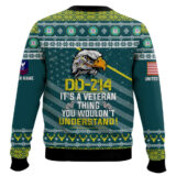 Hooktab US Coast Guard DD-214 It's A Veteran Thing You Wouldn't Understand - Custom Name And Rank Ugly Sweater