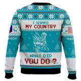 Hooktab US Coast Guard I Served My Country What Did You Do - Custom Name, Rank And Years Of Service Ugly Sweater