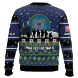Hooktab US Coast Guard I Walked The Walk - Custom Name And Rank Ugly Sweater