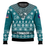 Hooktab US Coast Guard I'm Veteran Not A Sucker Or A Loser - Custom Name, Rank And Year Of Service Ugly Sweater