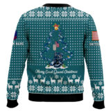 Hooktab US Coast Guard Merry Christmas - Custom Name And Rank Ugly Sweater