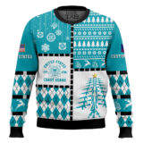 Hooktab US Coast Guard Merry Christmas Veteran - Custom Name And Rank Ugly Sweater