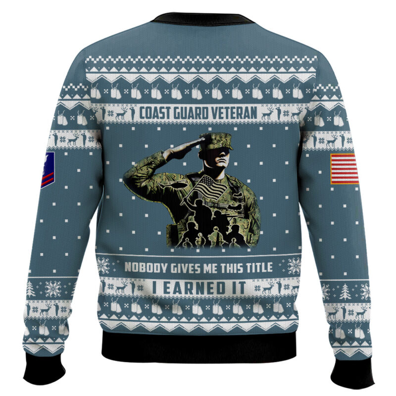 Hooktab US Coast Guard Nobody Gives Me This Title I Earned It - Custom Name, Rank And Years Of Service Ugly Sweater Hooktab US Coast Guard Nobody Gives Me This Title I Earned It - Custom Name, Rank And Years Of Service Ugly Sweater