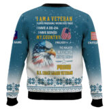 Hooktab US Coast Guard One More Beer For The Veteran Here - Custom Name And Rank Ugly Sweater
