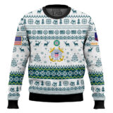 Hooktab US Coast Guard Semper Paratus - Custom Name And Rank Ugly Sweater