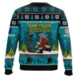 Hooktab US Coast Guard Thank You God - Custom Name And Rank Ugly Sweater