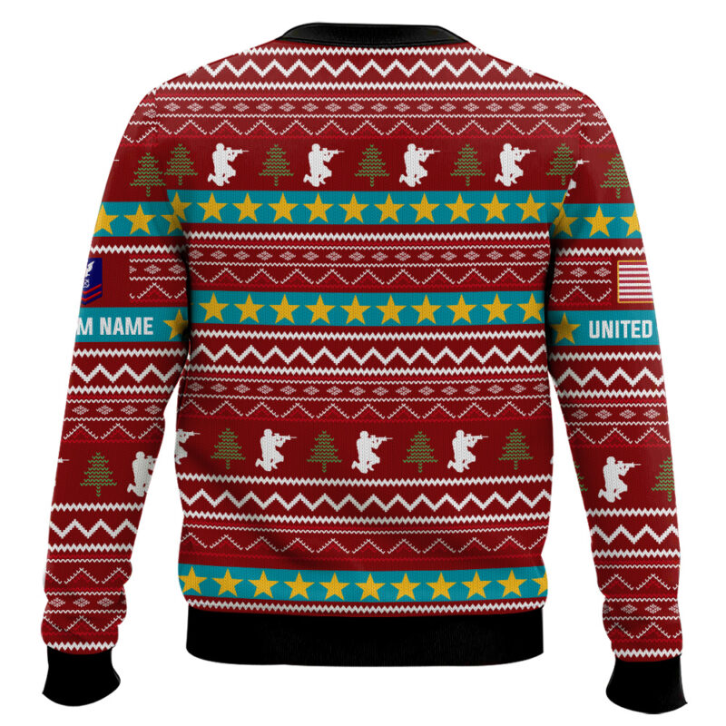 Hooktab US Coast Guard This Is My Pride Flag - Custom Name And Rank Ugly Sweater Hooktab US Coast Guard This Is My Pride Flag - Custom Name And Rank Ugly Sweater