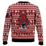 Hooktab US Coast Guard Veteran Merry Christmas - Custom Name And Rank Ugly Sweater