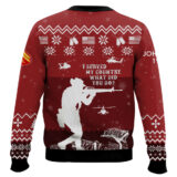 Hooktab US Marine Corps I Served My Country - Custom Name, Rank And Years Of Service Ugly Sweater