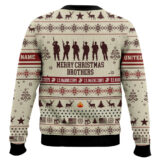 Hooktab US Marine Corps Merry Christmas Brothers - Custom Name And Rank Ugly Sweater