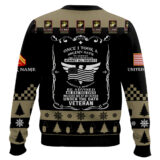 Hooktab US Marine Corps Once I Took a Solemn Oath - Custom Name And Rank Ugly Sweater