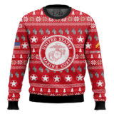 Hooktab US Marine Corps Thank My Brothers And Sisters That Never Came Back - Custom Name And Rank Ugly Sweater