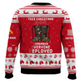 Hooktab US Marine Corps This Christmas R.E.D - Custom Name And Rank Ugly Sweater