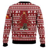 Hooktab US Marine Corps Veteran Merry Christmas - Custom Name And Rank Ugly Sweater