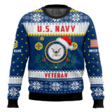 Hooktab US Navy Don't Judge What You Don't Understand - Custom Name And Rank Ugly Sweater
