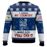 Hooktab US Navy I Served My Country What Did You Do - Custom Name, Rank And Years Of Service Ugly Sweater