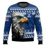 Hooktab US Navy Nobody Gives Me This Title I Earned It - Custom Name, Rank And Years Of Service Ugly Sweater