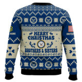 Hooktab US Navy Santa's Favourite Veterans - Custom Name And Rank Ugly Sweater