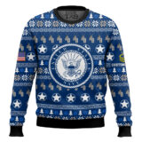 Hooktab US Navy Thank My Brothers And Sisters That Never Came Back - Custom Name And Rank Ugly Sweater