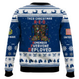 Hooktab US Navy This Christmas R.E.D - Custom Name And Rank Ugly Sweater