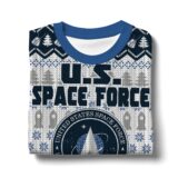 Hooktab U.S. Space Force Ugly Christmas Sweater