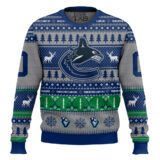 Hooktab Vancouver Canucks - Custom Name And Number Ugly Sweater