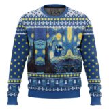 Hooktab Vangogh Starry Night Doctor Who Ugly Christmas Sweater
