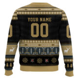 Hooktab Vegas Golden Knights - Custom Name And Number Ugly Sweater