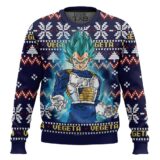 Hooktab Vegeta Blue Dragon Ball Z Ugly Christmas Sweater