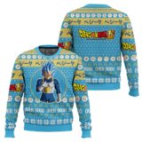 Hooktab Vegeta Fandom Over 9000 Dragon Ball Ugly Christmas Sweater
