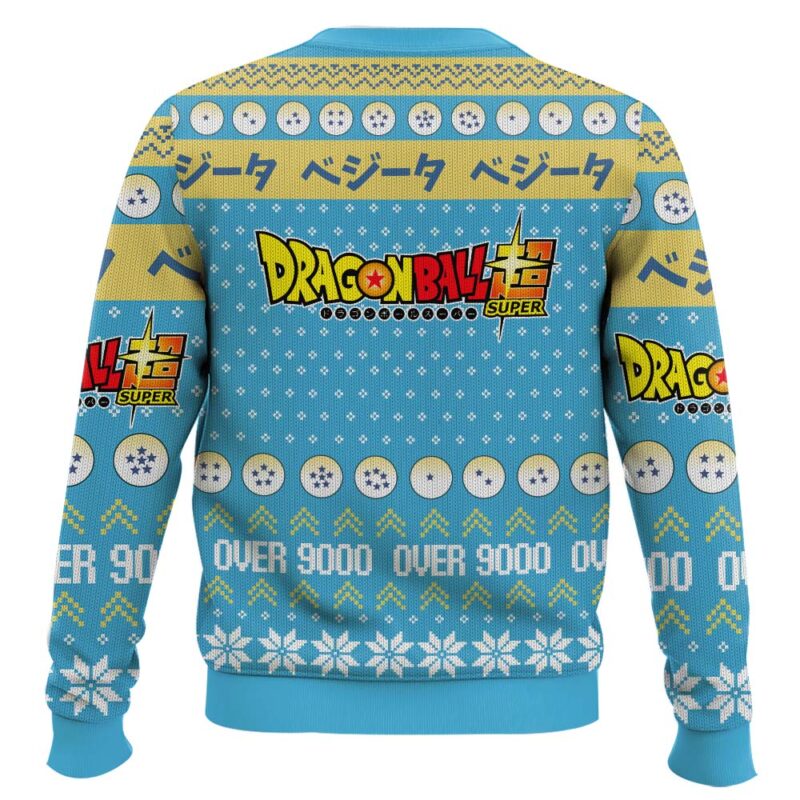 Hooktab Vegeta Fandom Over 9000 Dragon Ball Ugly Christmas Sweater Hooktab Vegeta Fandom Over 9000 Dragon Ball Ugly Christmas Sweater
