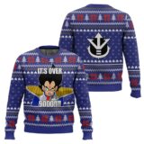 Hooktab Vegeta It's Over 9000 Dragon Ball Ugly Christmas Sweater