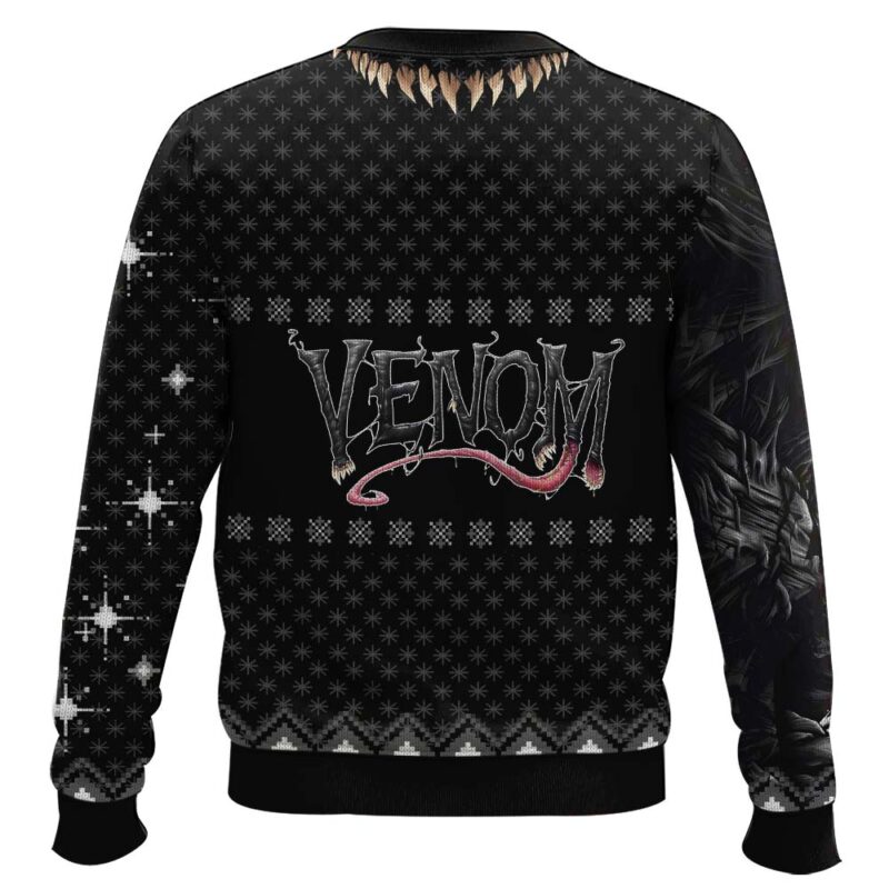 Hooktab Venom King In Black Marvel Ugly Christmas Sweater Hooktab Venom King In Black Marvel Ugly Christmas Sweater