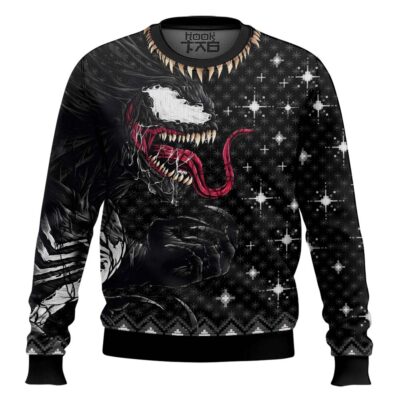 Hooktab Venom King In Black Marvel Ugly Christmas Sweater