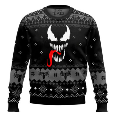 Hooktab Venom Marvel Comics Ugly Christmas Sweater