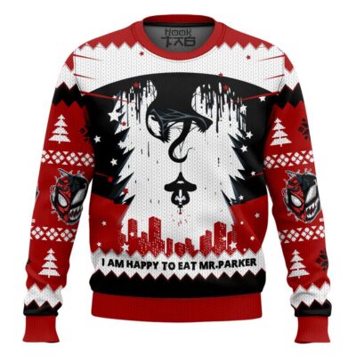 Hooktab Venom X Spiderman Last Dance Ugly Christmas Sweater