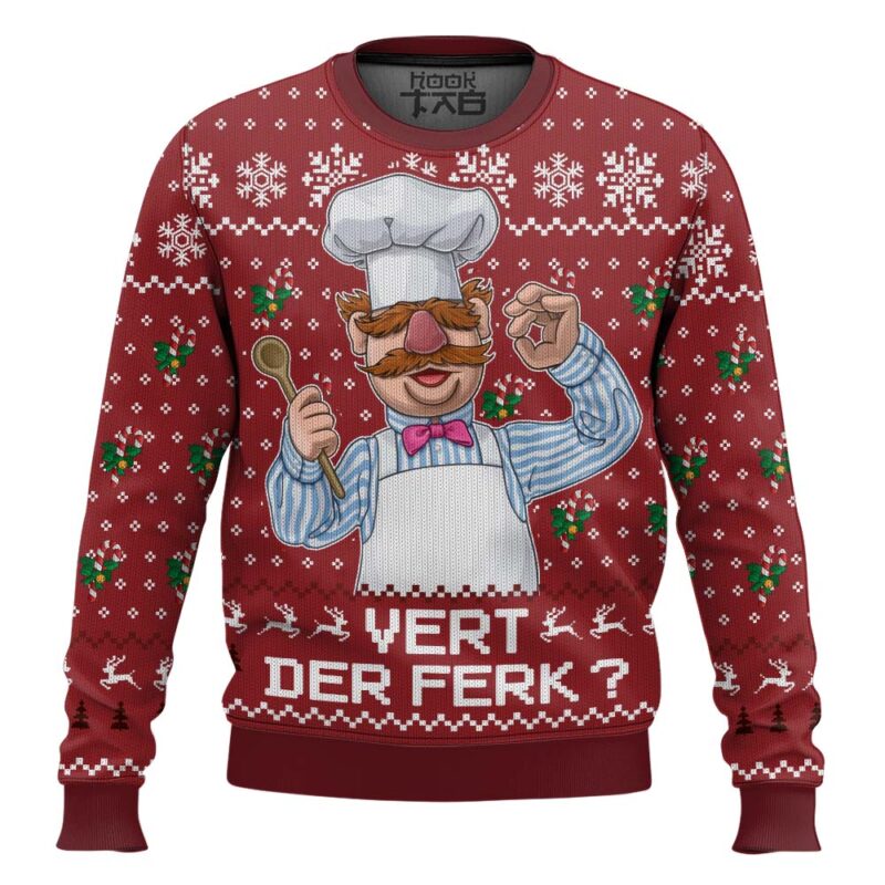 Hooktab Vert Der Ferk The Muppet Show Ugly Christmas Sweater
