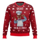 Hooktab Vert Der Ferk The Swedish Chef The Muppet Show Ugly Christmas Sweater