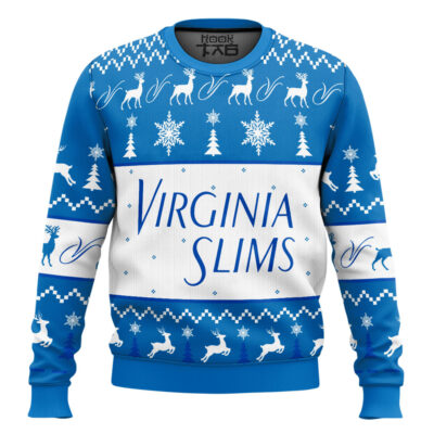 Hooktab Virginia Slims Ugly Christmas Sweater