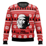 Hooktab Viva La Navidad Che Guevara Ugly Christmas Sweater