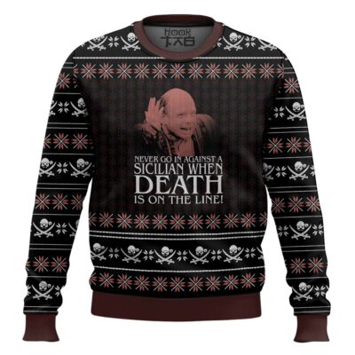 Hooktab Vizzini The Princess Bride Ugly Christmas Sweater