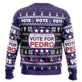 Hooktab Vote For Pedro Napoleon Dynamite Ugly Christmas Sweater